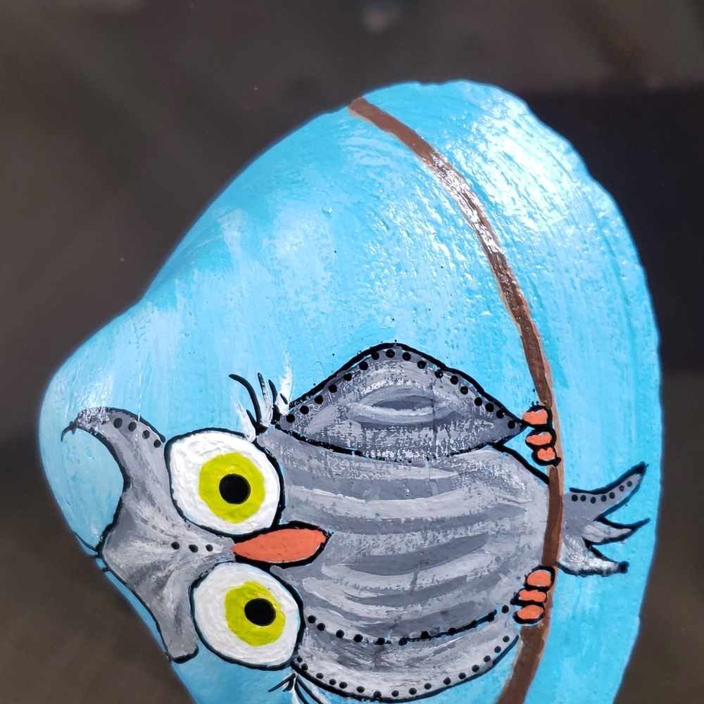 Hand painted Seashell 💙 - Picture 3 of 4
